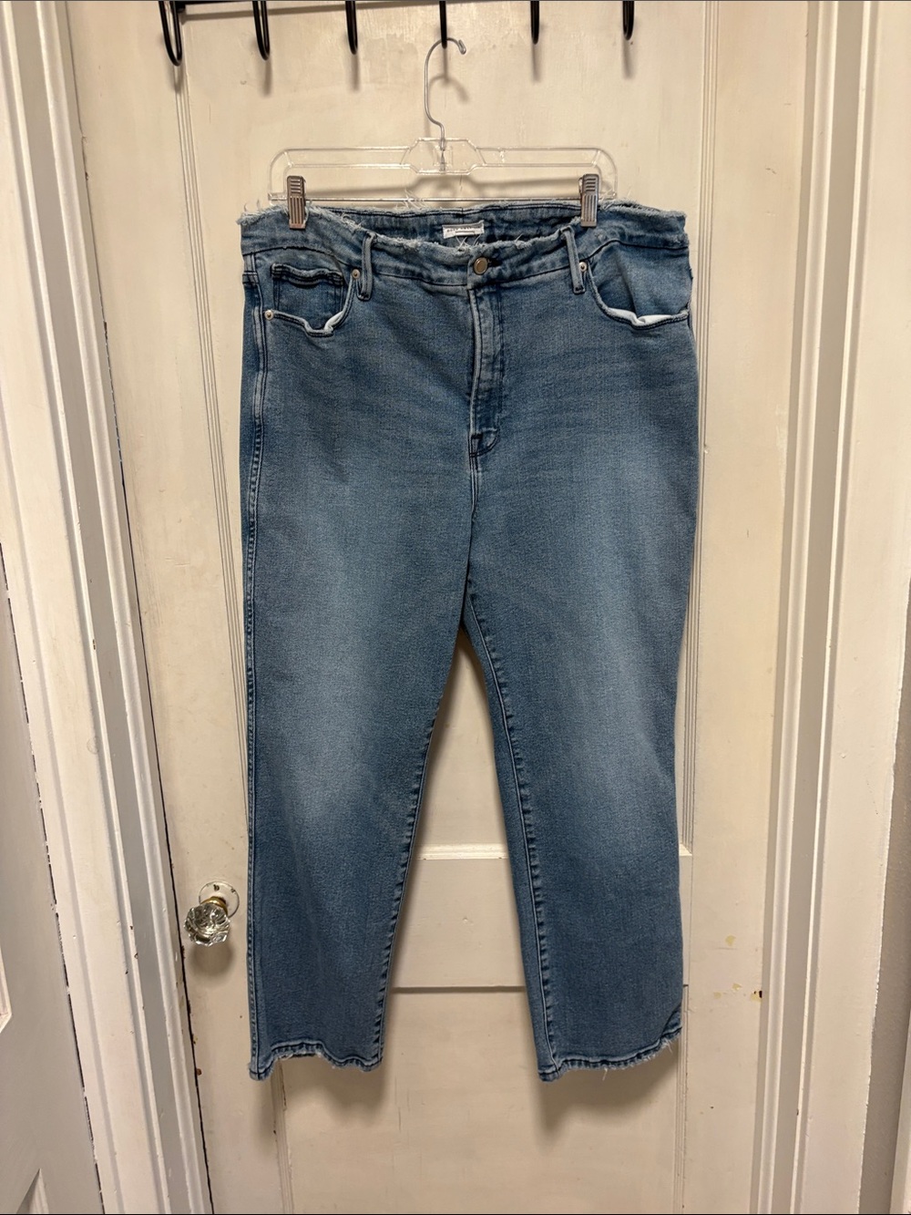 Good American High-Rise Light Blue Women’s Jeans 16